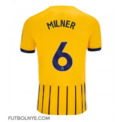 Camiseta Brighton James Milner #6 Visitante Equipación 2024-25 manga corta Camiseta Brighton James Milner #6 Visitante Equipación 2024-25 manga corta